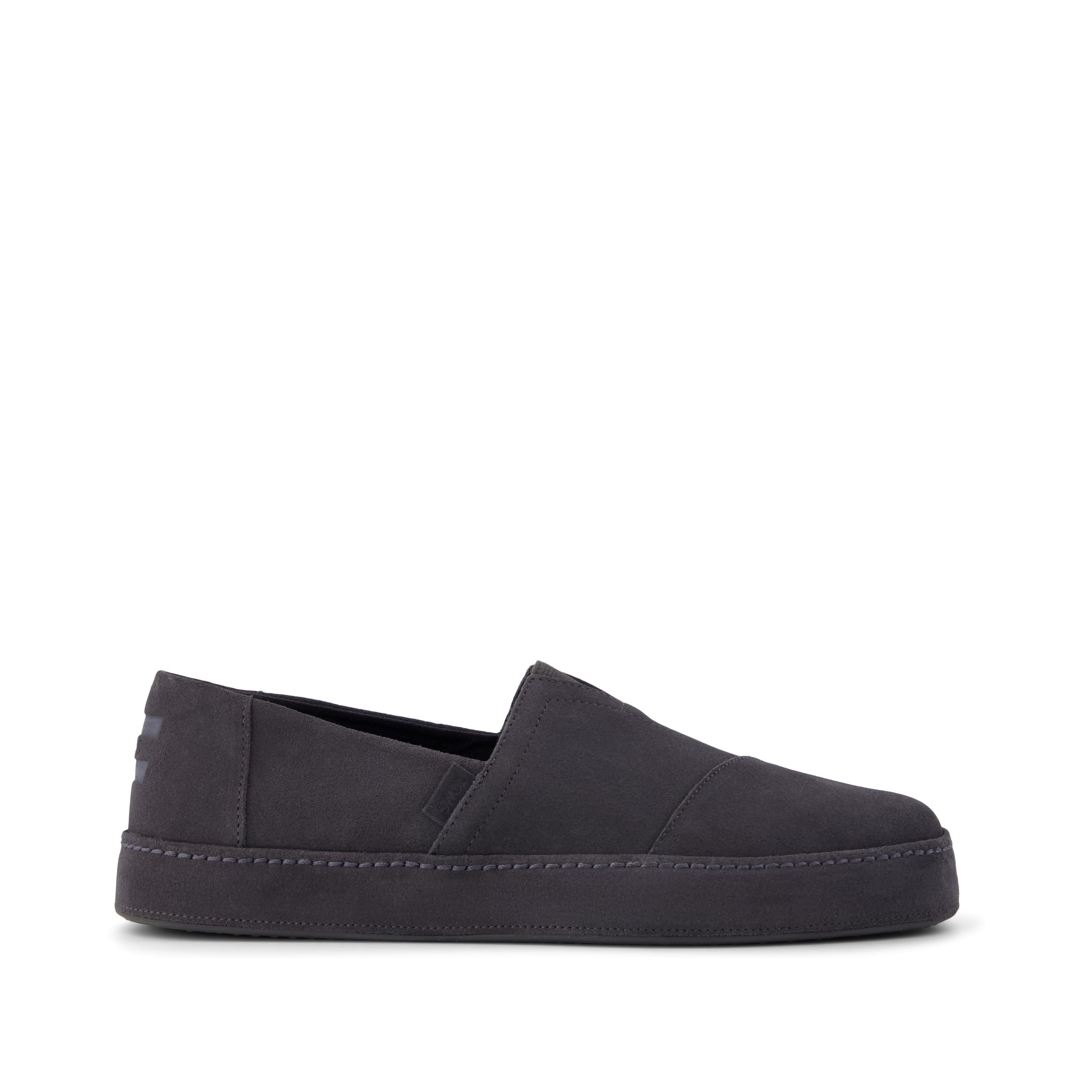 Alpargata Premium - Water Resistant Forged Iron Suede Side View