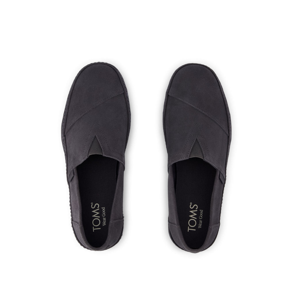 Alpargata Premium - Water Resistant Forged Iron Suede Top View