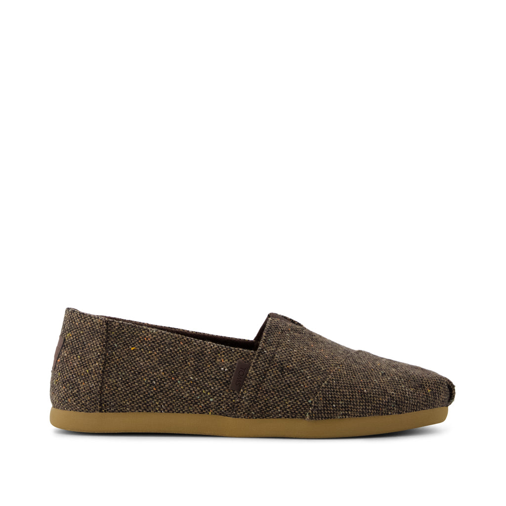 Alpargata Classic - Chocolate Brown Flecked Tweed Side View