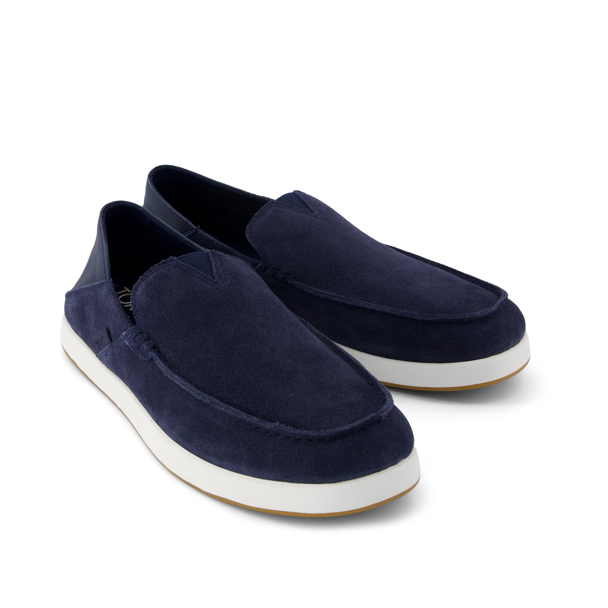 Alonso Rope Loafer - Navy Suede Front View