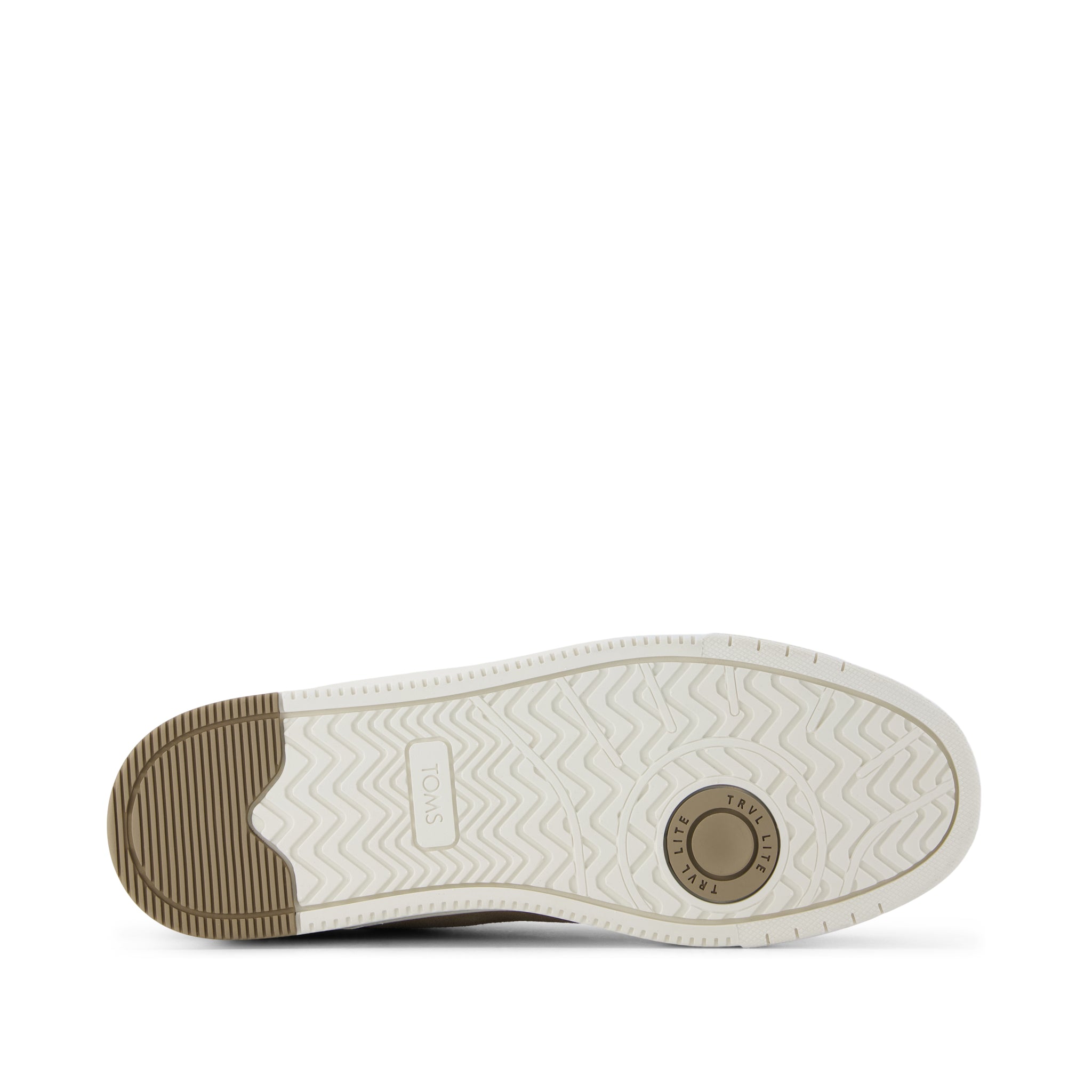 TRVL Lite Miles Lace-Up Sneaker - Water Resistant Dune Suede Bottom Sole View