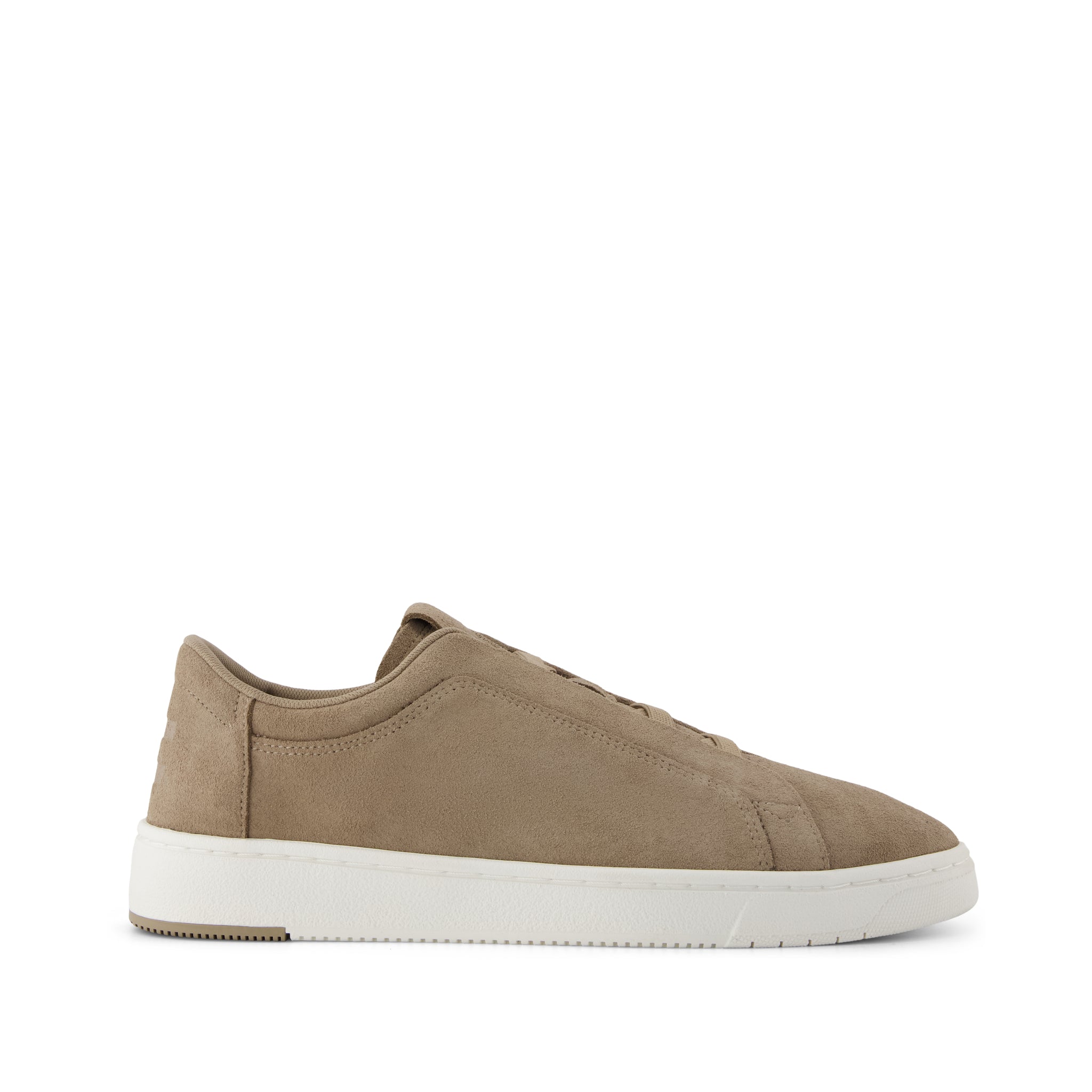 TRVL Lite Miles Lace-Up Sneaker - Water Resistant Dune Suede Side View