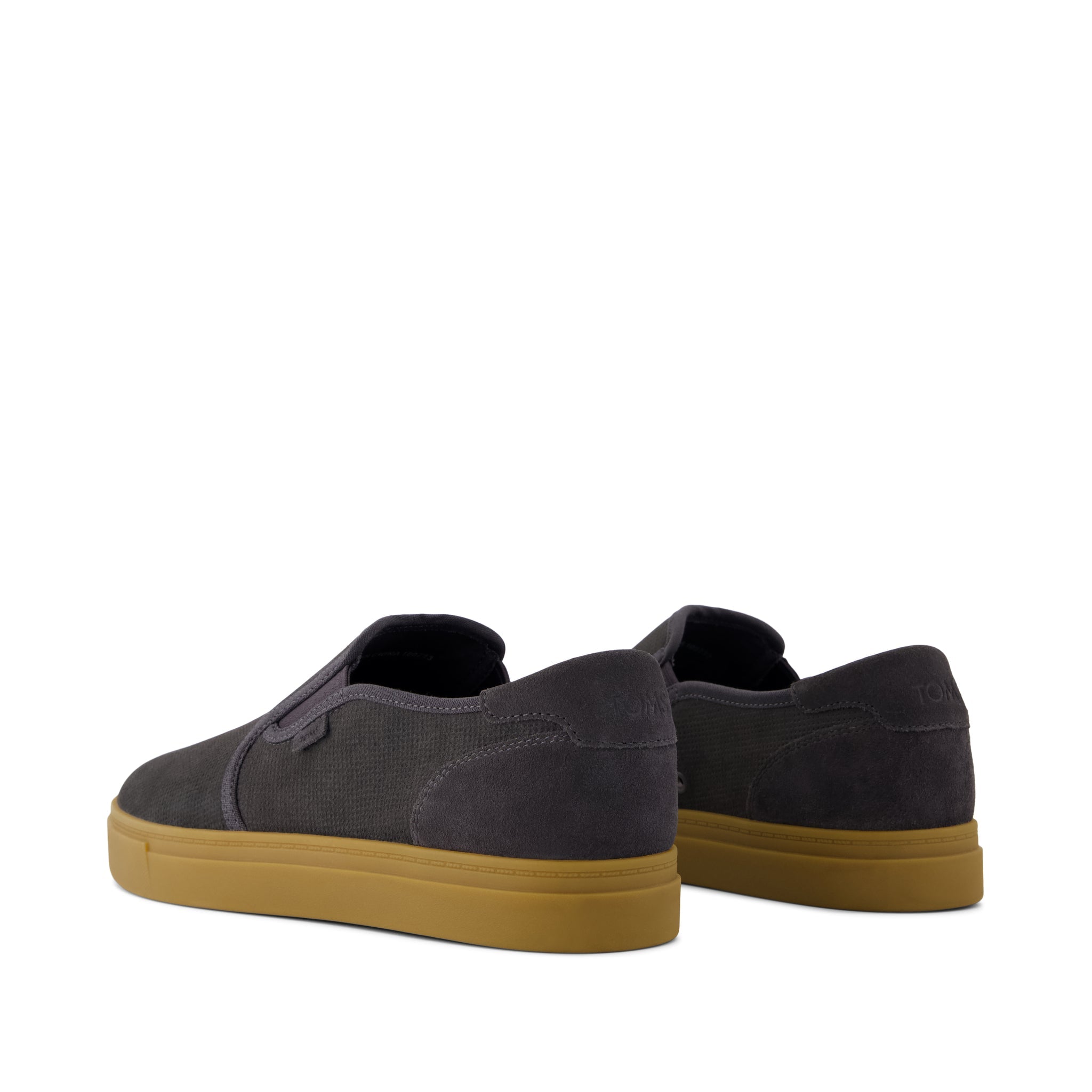 Baja Slip On Sneaker - Forged Iron Suede Back View
