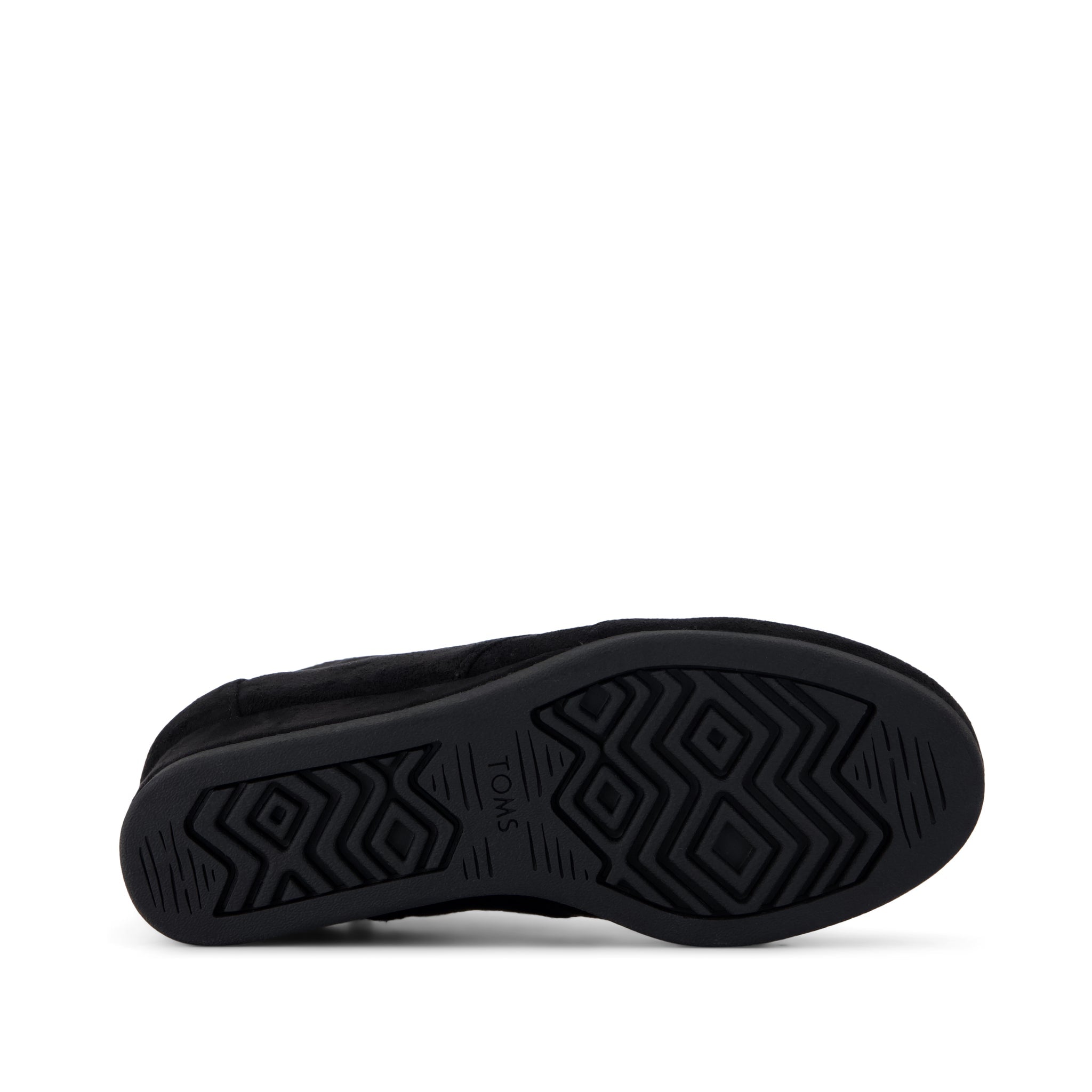 Desert Wedge Kids Boot - Black Microsuede Bottom Sole View