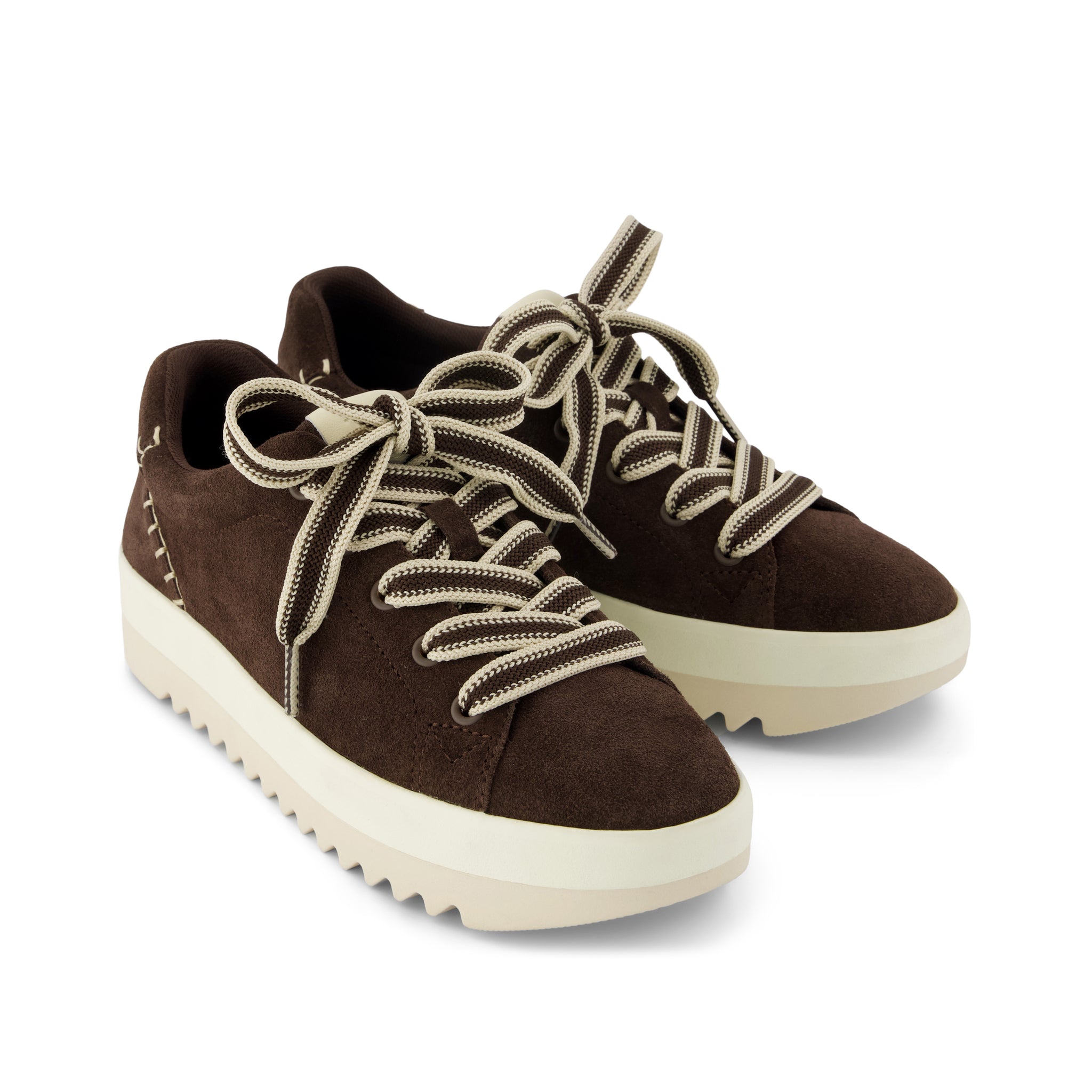 Womens Rea Lace-Up Platform Sneaker Chocolate Brown Suede – TOMS.com