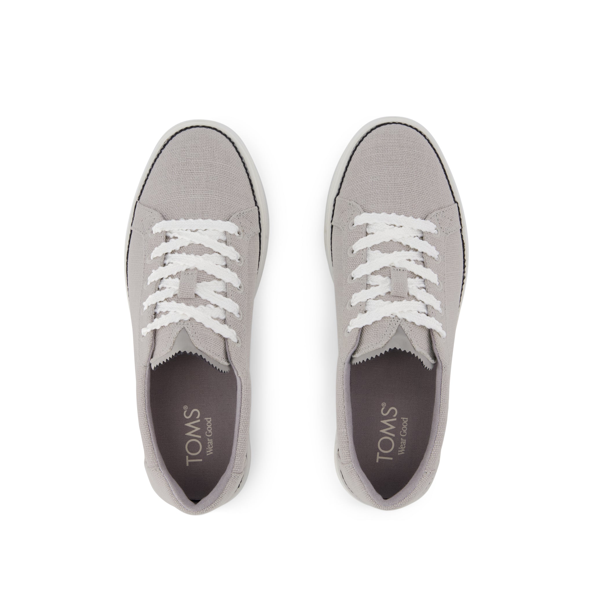 Womens Izzy Lace-Up Sneaker Drizzle Grey Heritage Canvas – TOMS.com