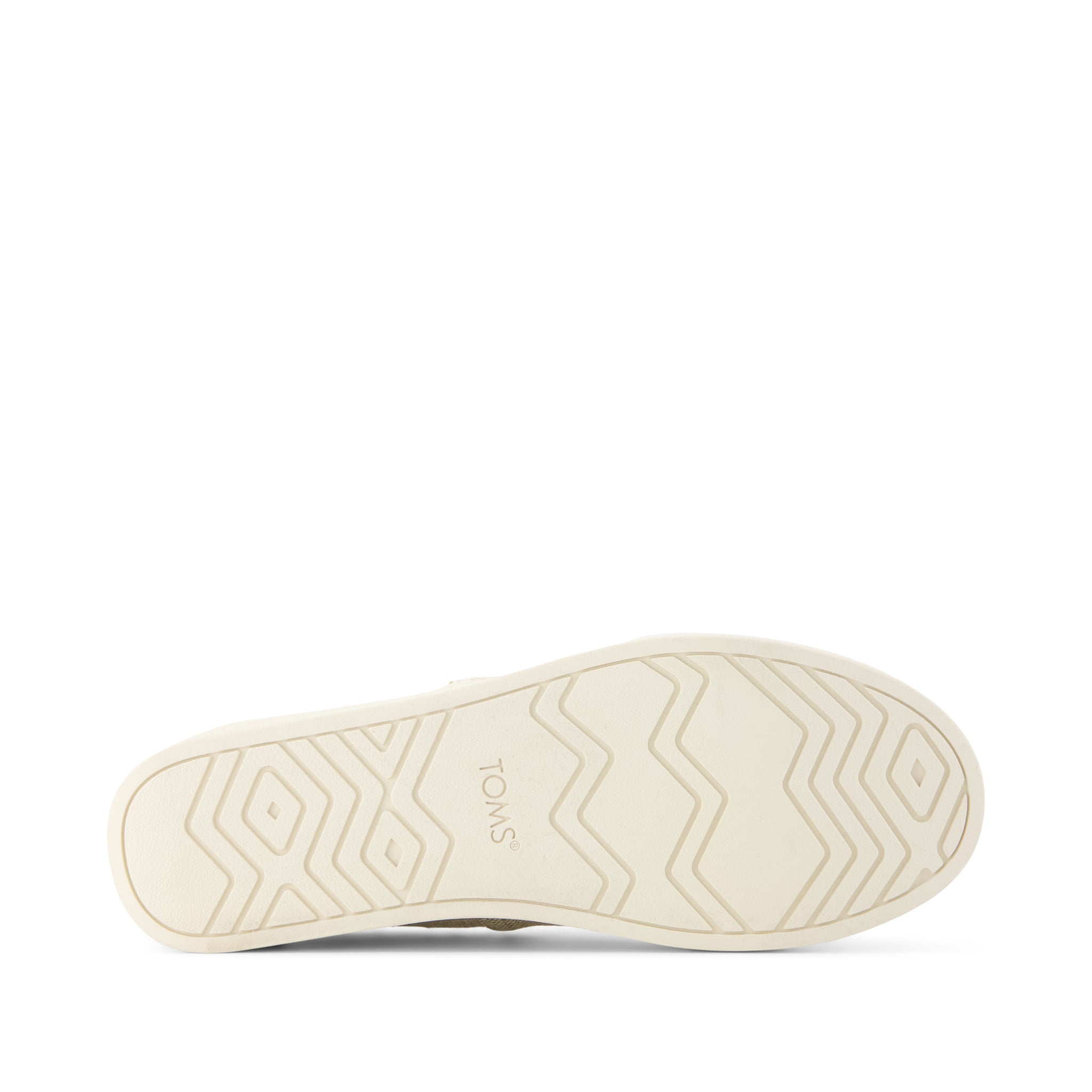 Asher Platform Slip On Sneaker - Natural Undyed Heritage Canvas Bottom Sole View