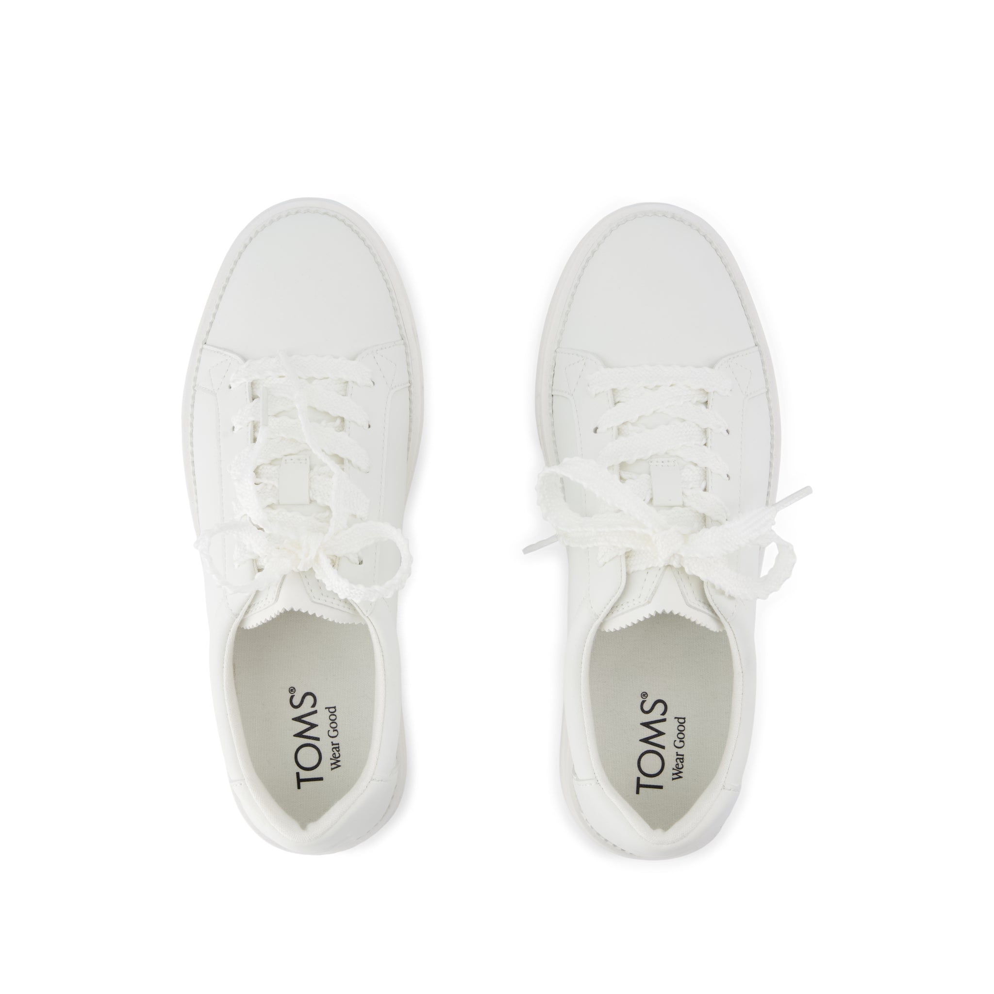 Womens Izzy Lace-Up Sneaker White Faux Leather – TOMS.com
