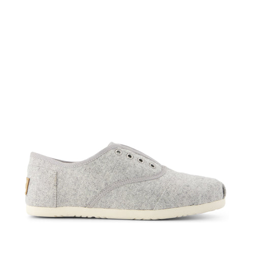Cordones Plus Sneaker - Light Grey Heritage Herringbone Side View