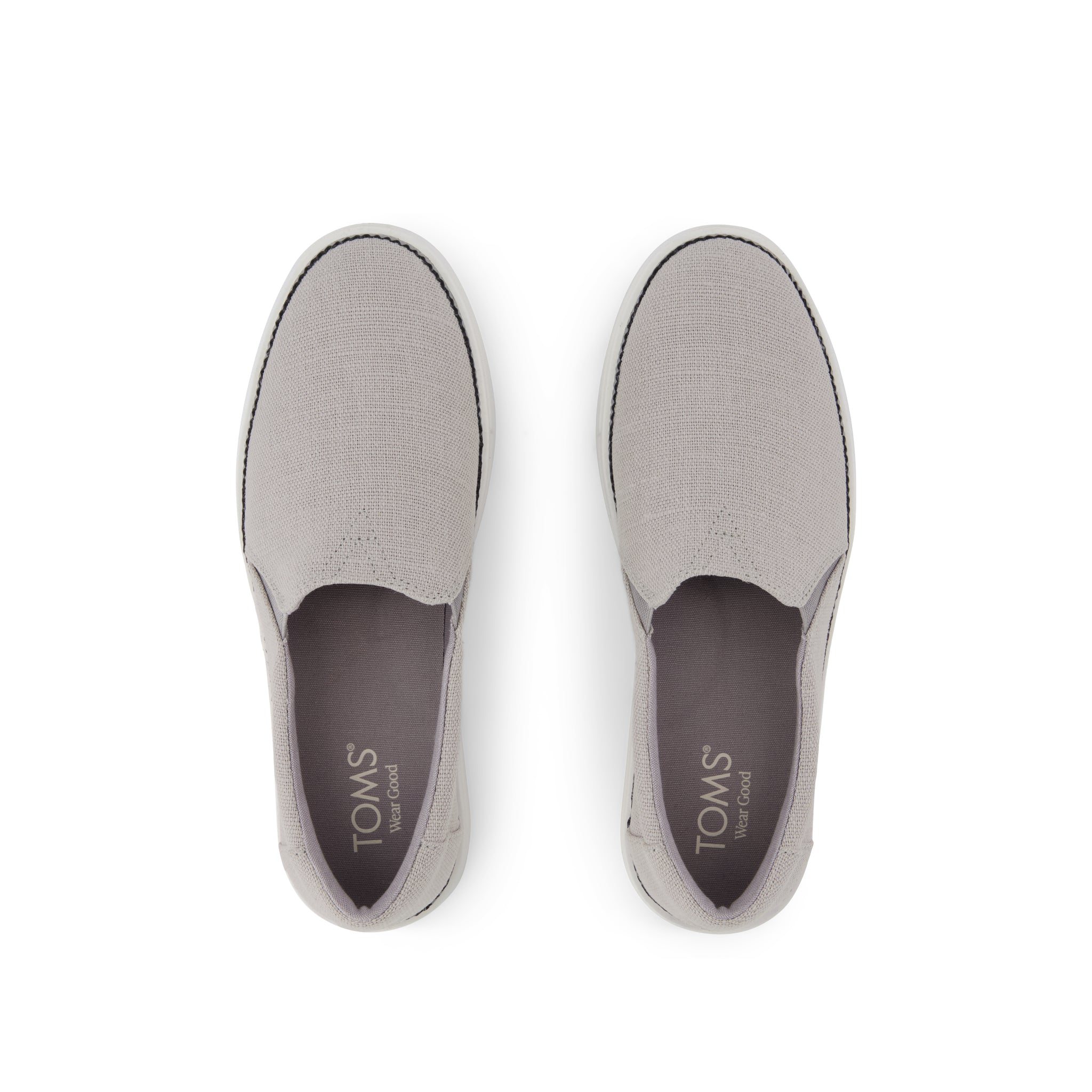 Nameless ドレスシューズ グレー Womens Emily Slip On Sneaker Drizzle Grey Heritage Canvas – TOMS.com