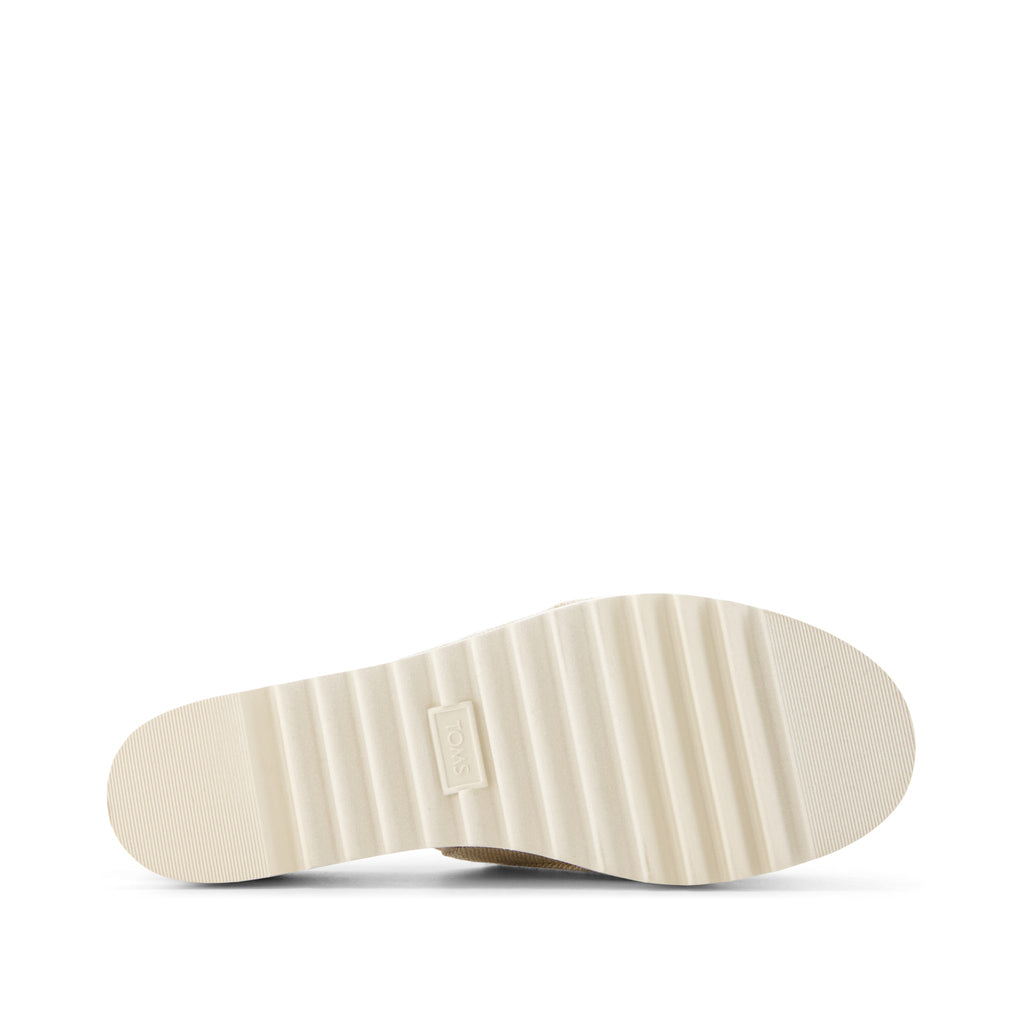 Diana Mule Wedge Sandal - Embroidered Tropical Floral Bottom Sole View