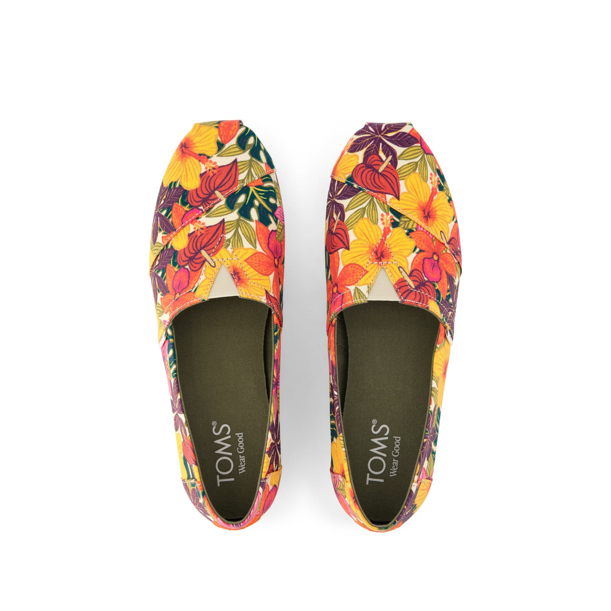 Alpargata Classic - Tropical Floral Print Top View