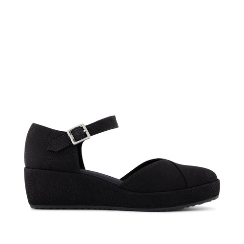 Gwyneth Wedge - Black Canvas Side View