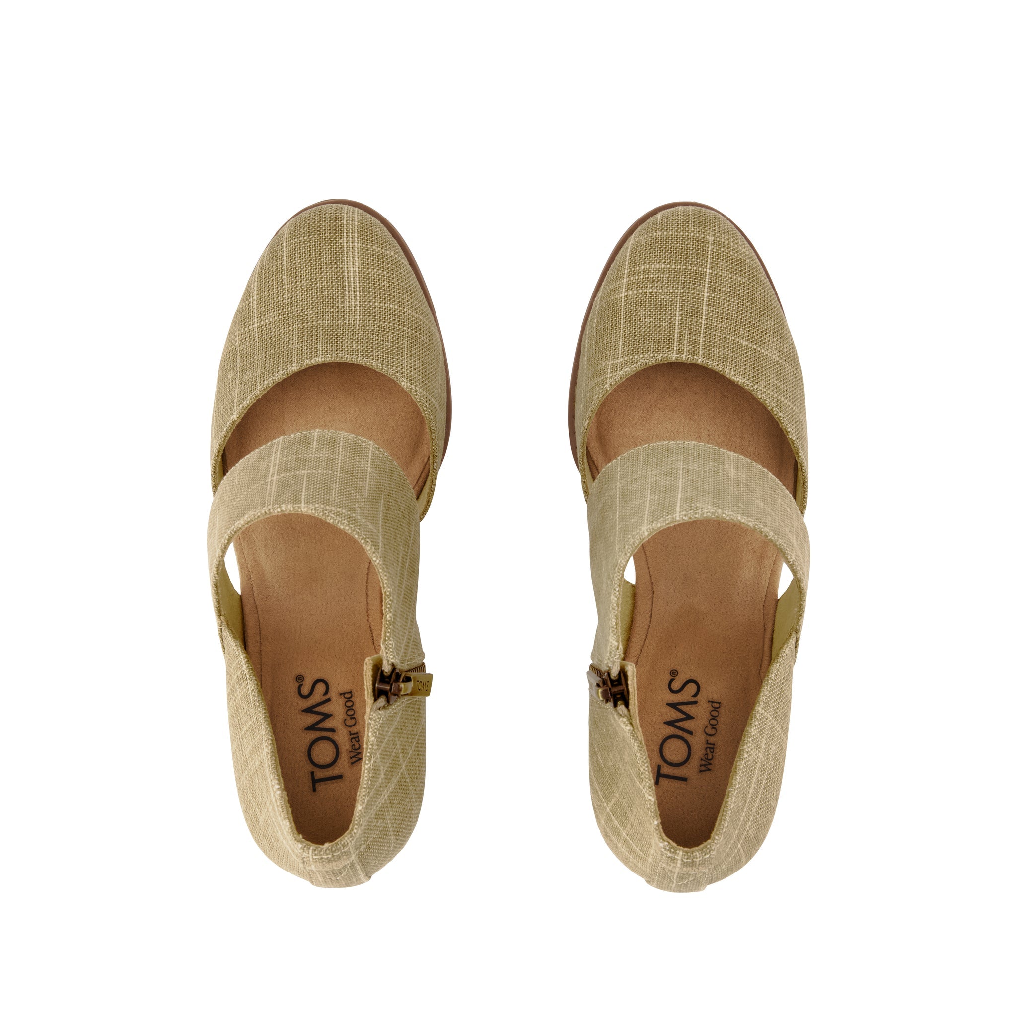 ゴテンクス314 Womens Milan Nova Heel Gold Shimmer Crosshatch – TOMS.com
