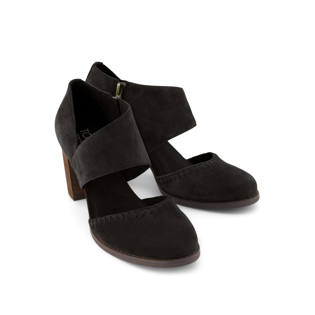 Milan Nova Heel - Chocolate Brown Kid Suede Front View