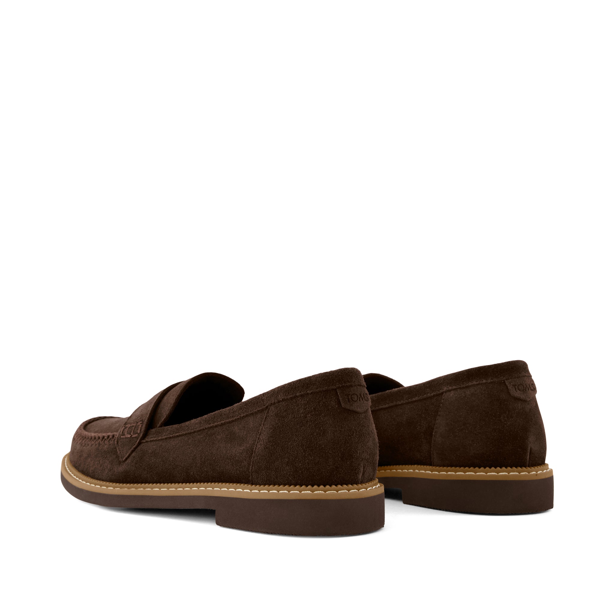 Womens Marie Loafer Chocolate Brown Deco Stich Suede