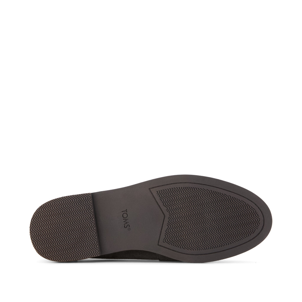 Marie Loafer - Chocolate Brown Deco Stich Suede Bottom Sole View