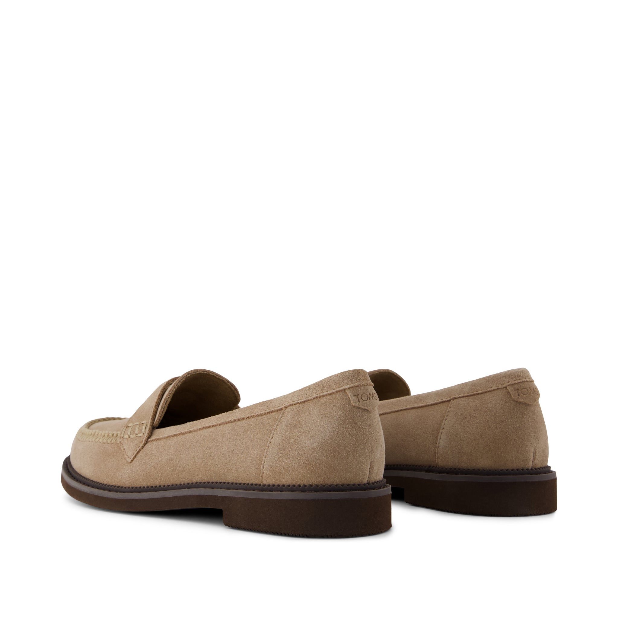 Marie Loafer - Taupe Suede Back View