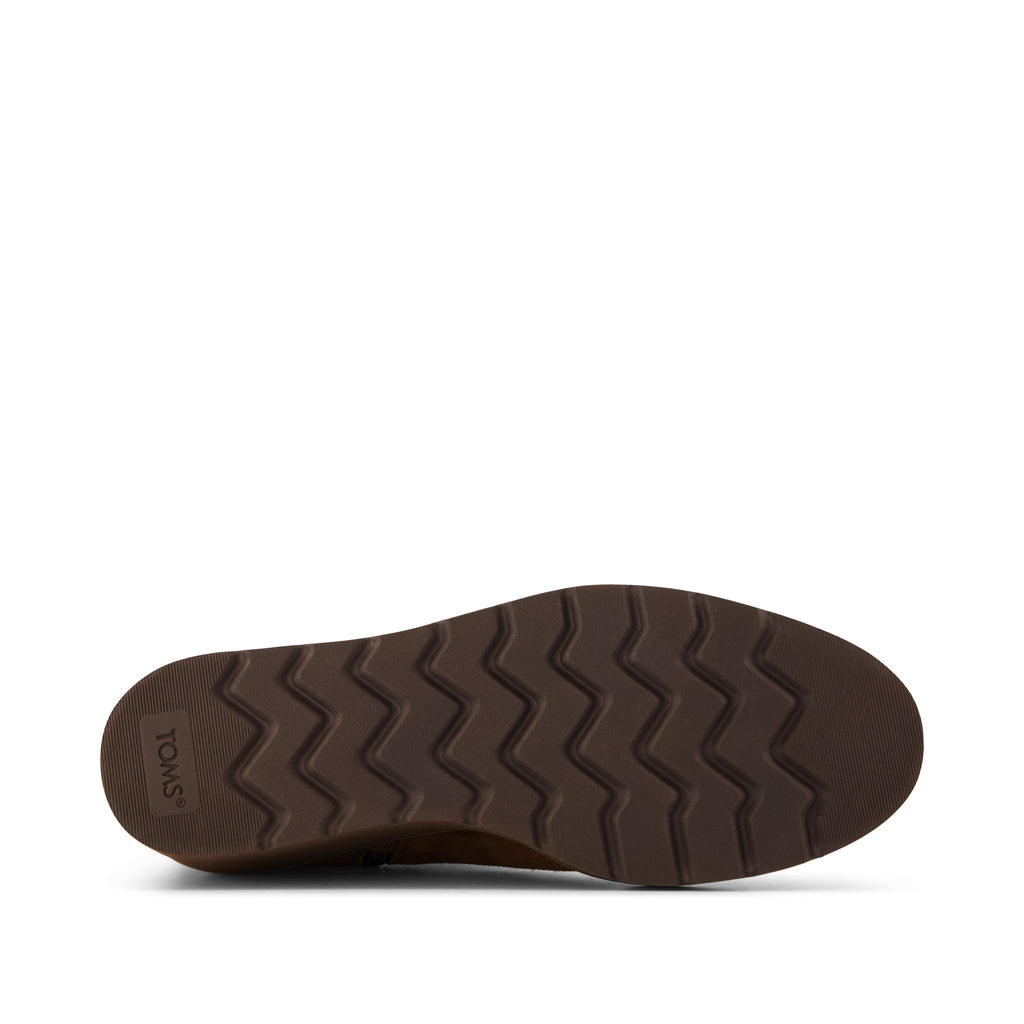 Mina Wedge Boot - Water Repellent Hot Cocoa Suede Bottom Sole View