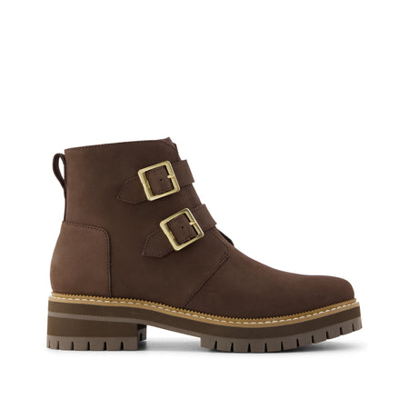 Womens Simone Ankle Boot Water Resistant Chocolate Brown Nubuck