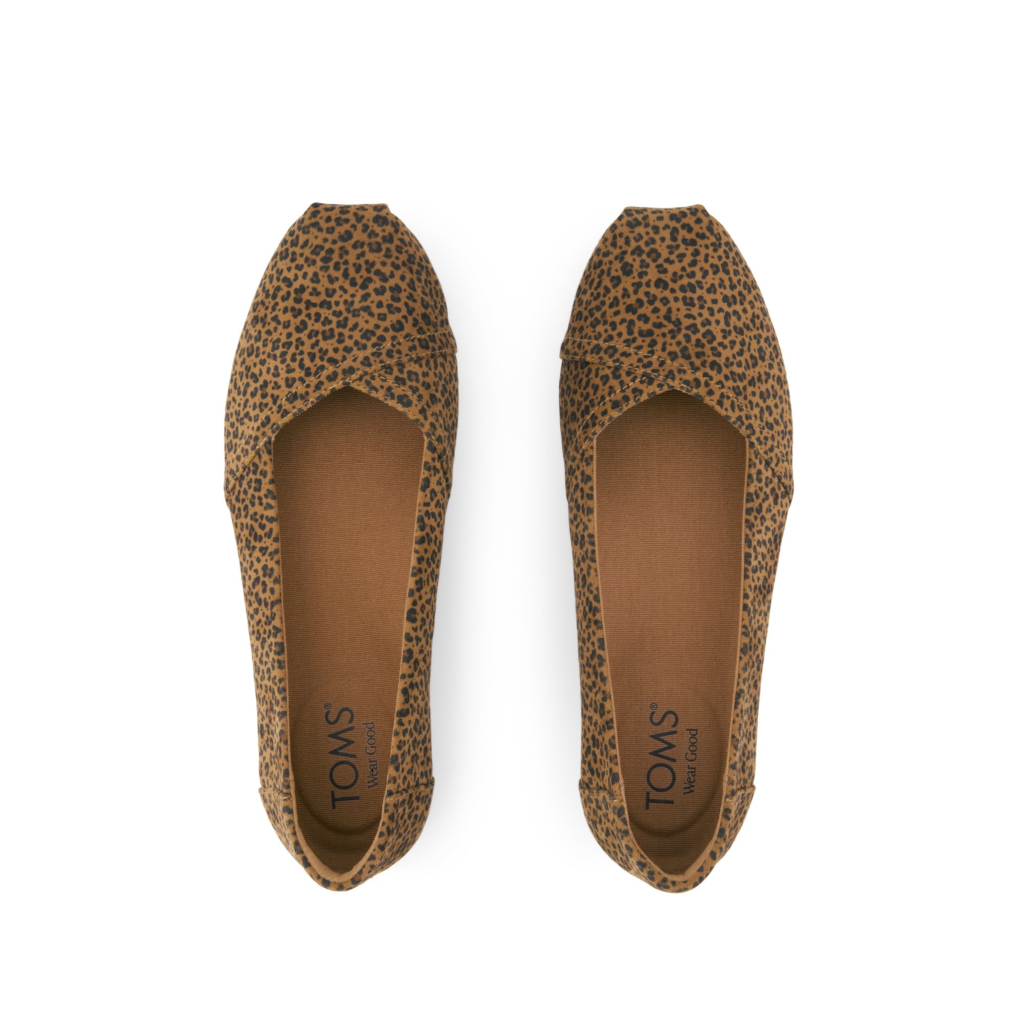 Alpargata Ballet Flat - Toffee Leopard Print Top View