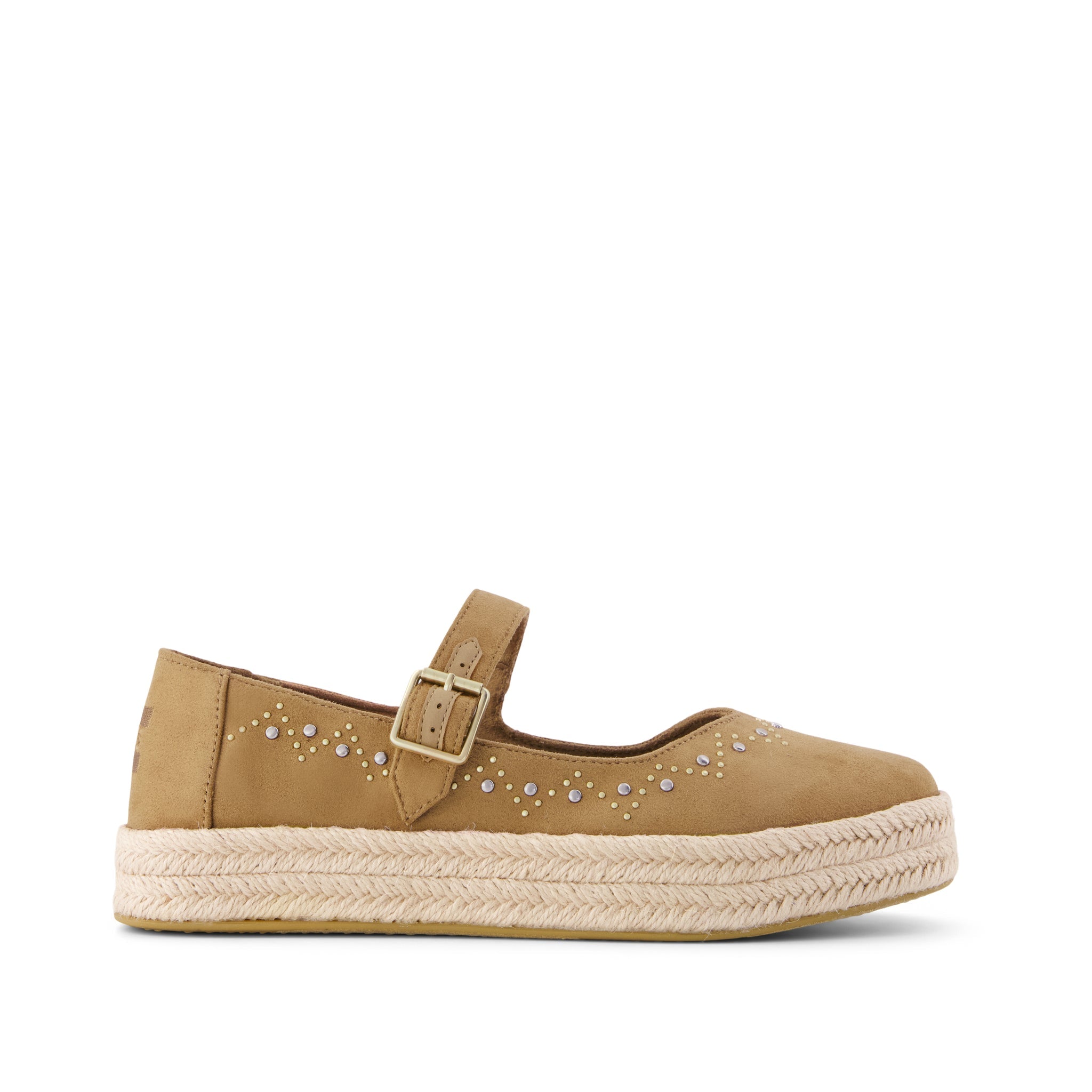 Womens Carolina Mary Jane Espadrille Toffee Microsuede – TOMS.com