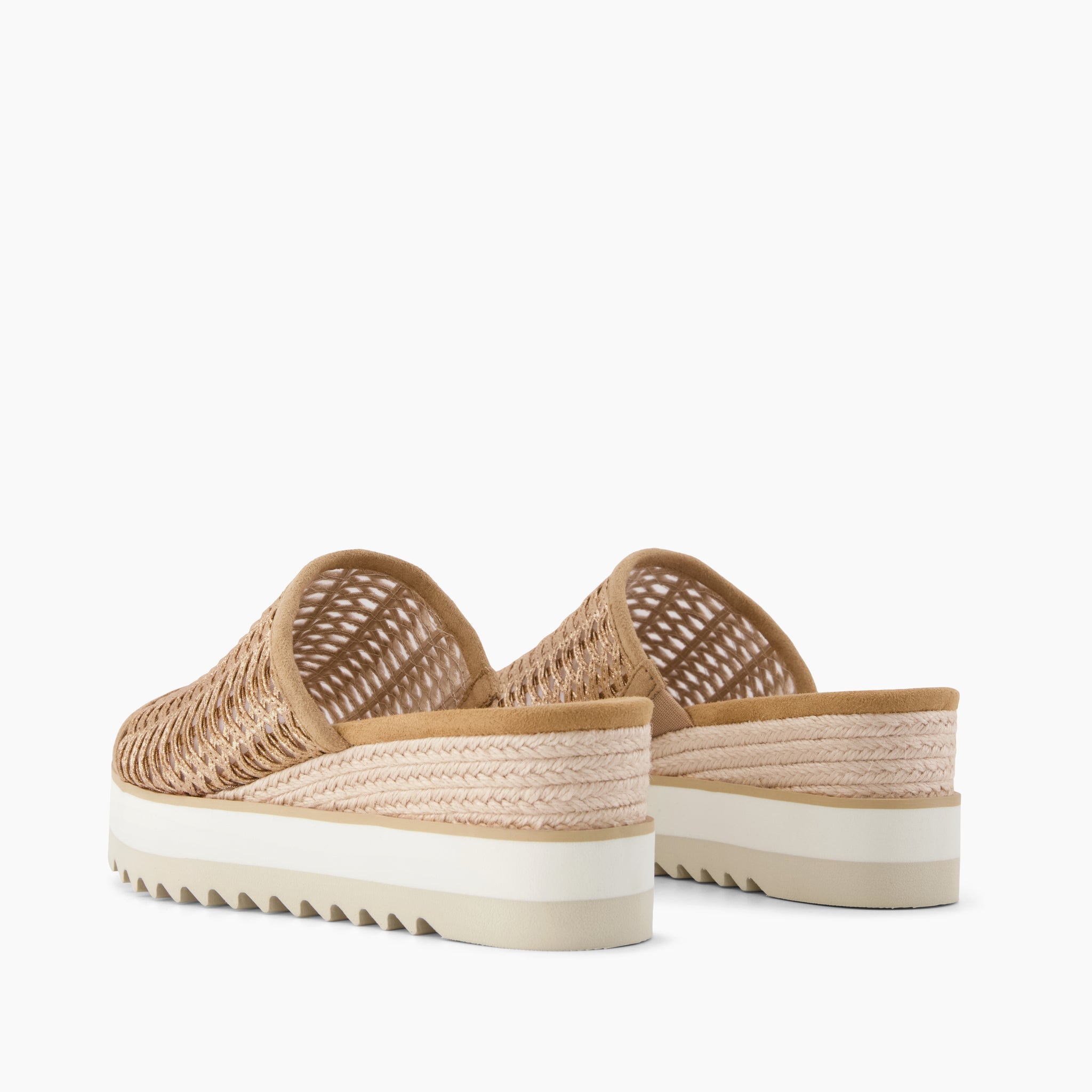 Womens Diana Mule Wedge Sandal Bronze Deco Basket Weave – TOMS.com