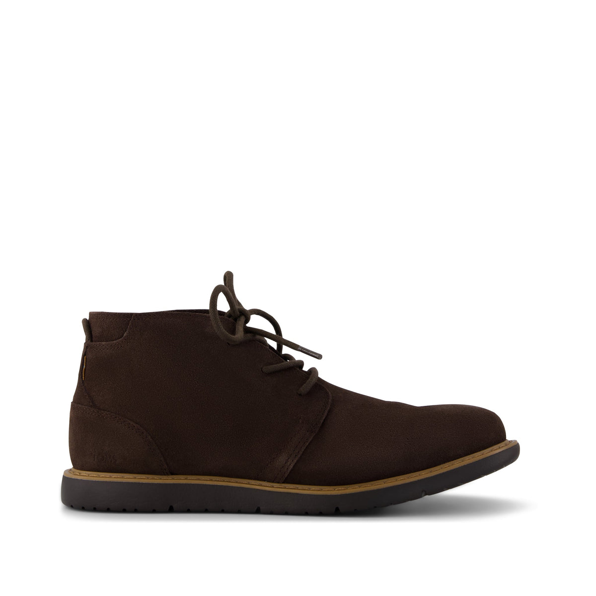 Navi Boot - Water Repellent Chocolate Brown Leather Side View