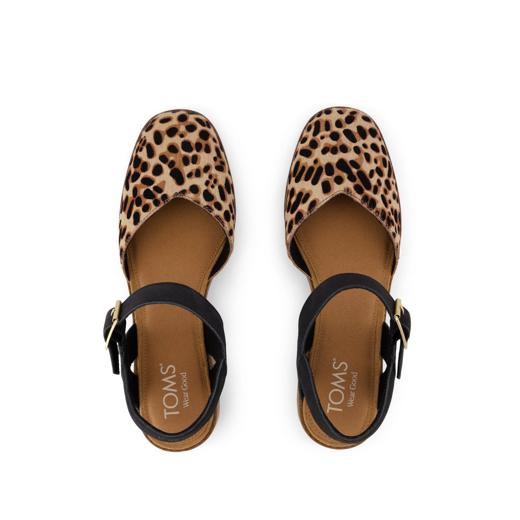 Jaclyn Heel - Leopard Print Hair Top View