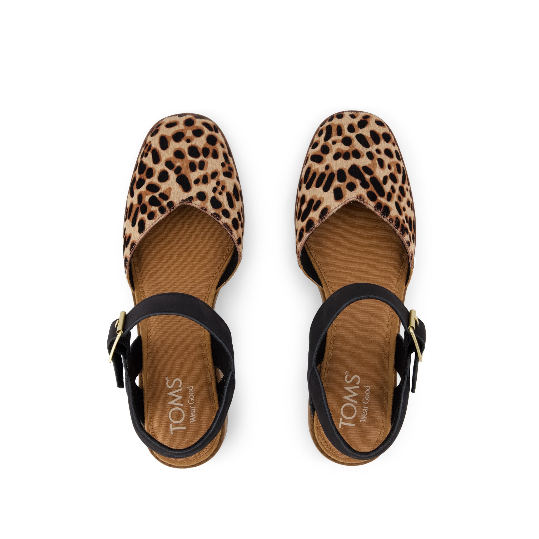 Jaclyn Heel - Leopard Print Hair Top View