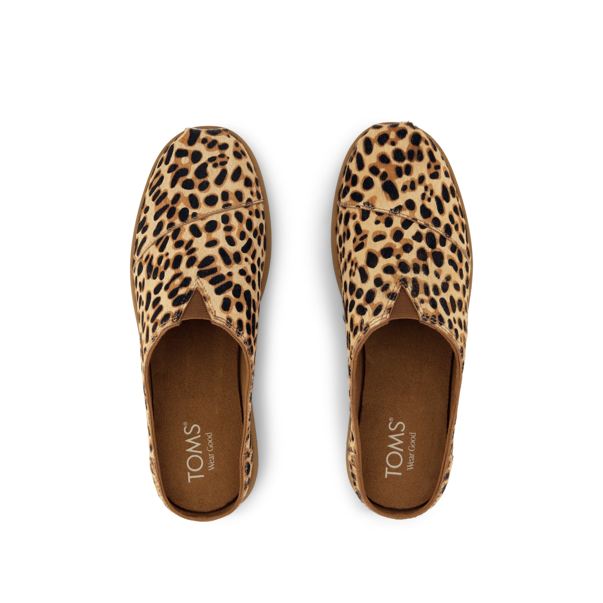Alpargata Ease Mule - Brown Sugar Leopard Print Hair Leather Top View