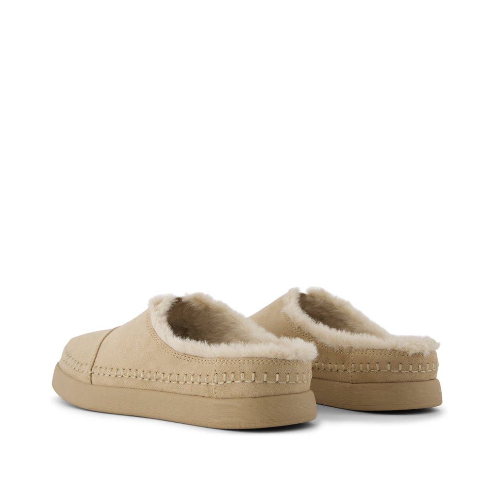 Alpargata Ease Mule - Taupe Microsuede Back View