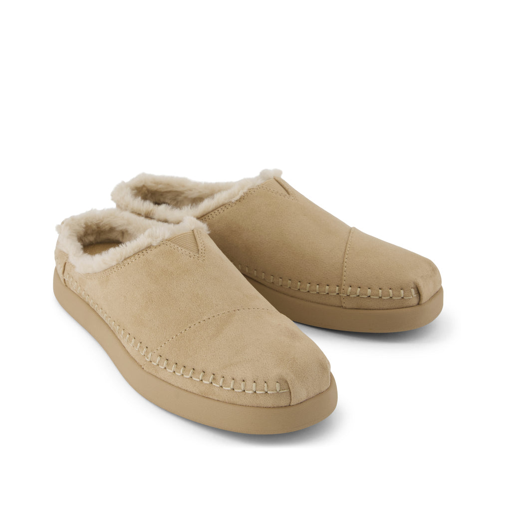 Alpargata Ease Mule - Taupe Microsuede Front View