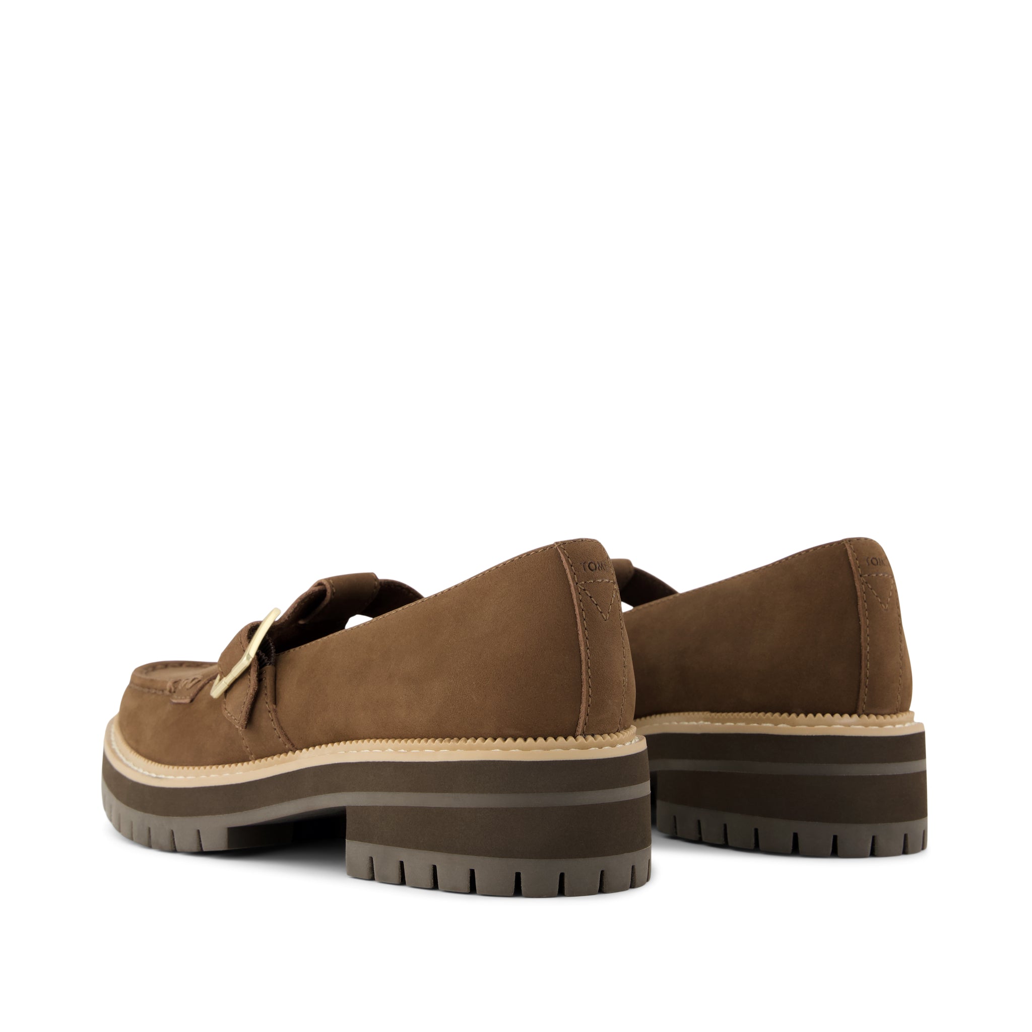 Cara Mary Jane Loafer - Hot Cocoa Nubuck Leather Back View