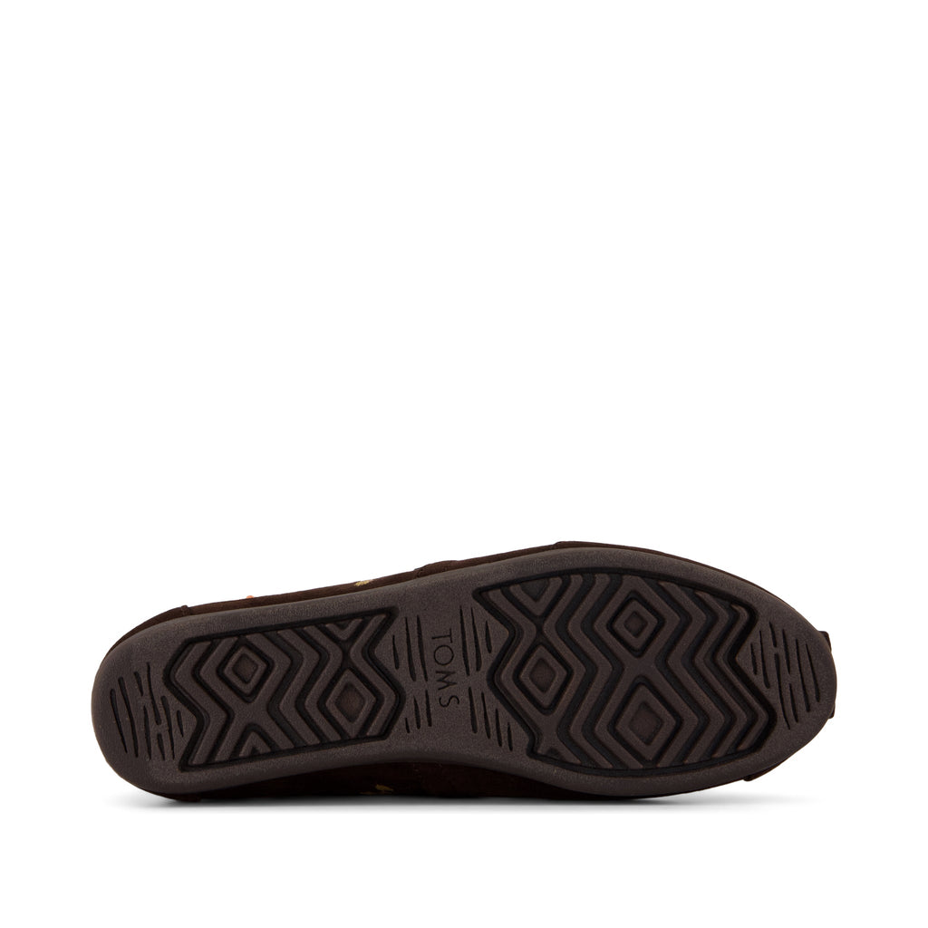 Alpargata Classic - Chocolate Brown w/ Pumpkins Bottom Sole View