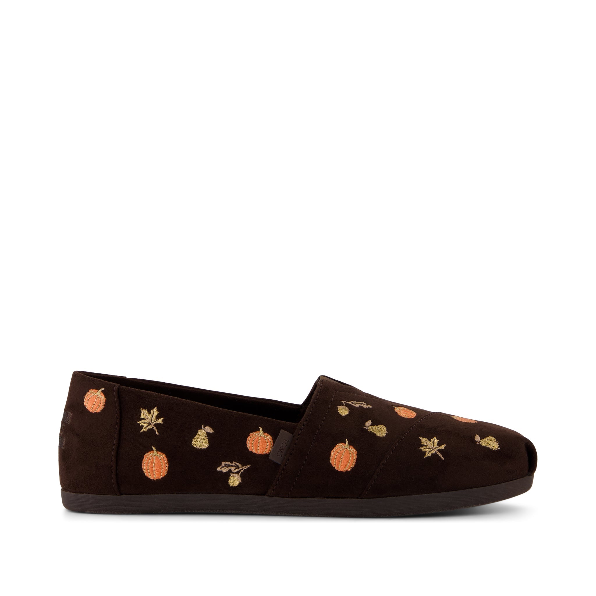 Womens Alpargata Classic Chocolate Brown w/ Pumpkins – TOMS.com