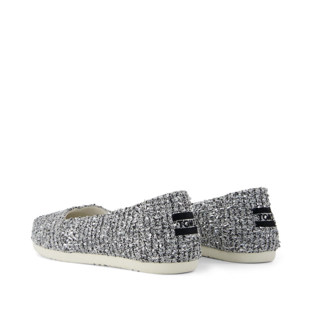 Alpargata Ballet Flat - Metallic Boucle Back View