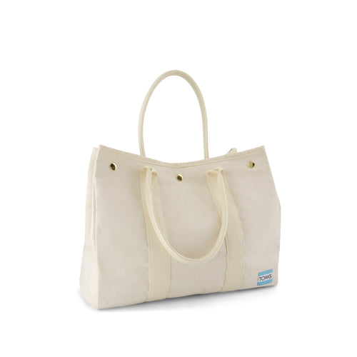 20th Anniversary Tote - Natural Canvas Side View