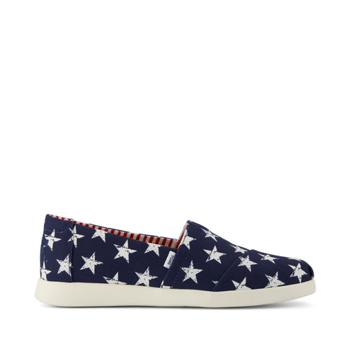 Alpargata Plus - Navy Stars Canvas Side View