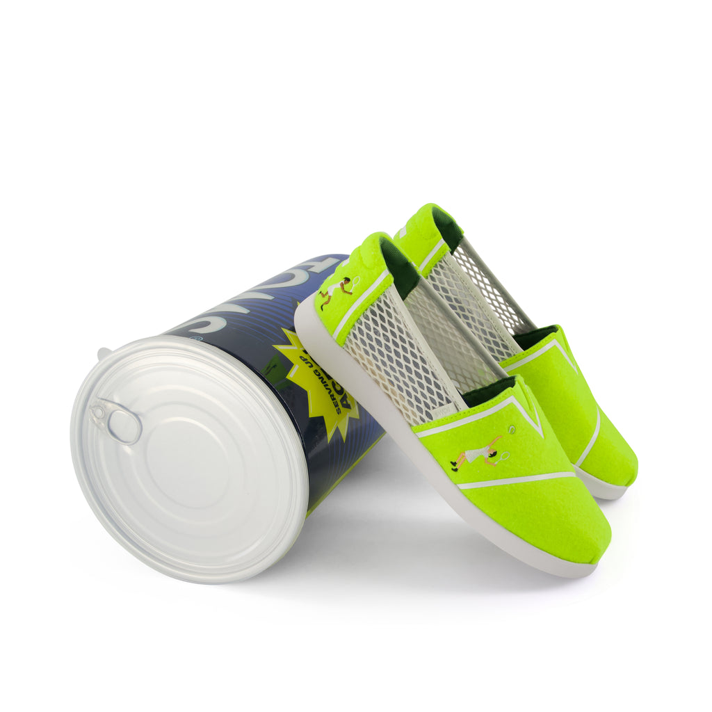 Womens Alpargata Plus Neon Yellow Tennis Felt