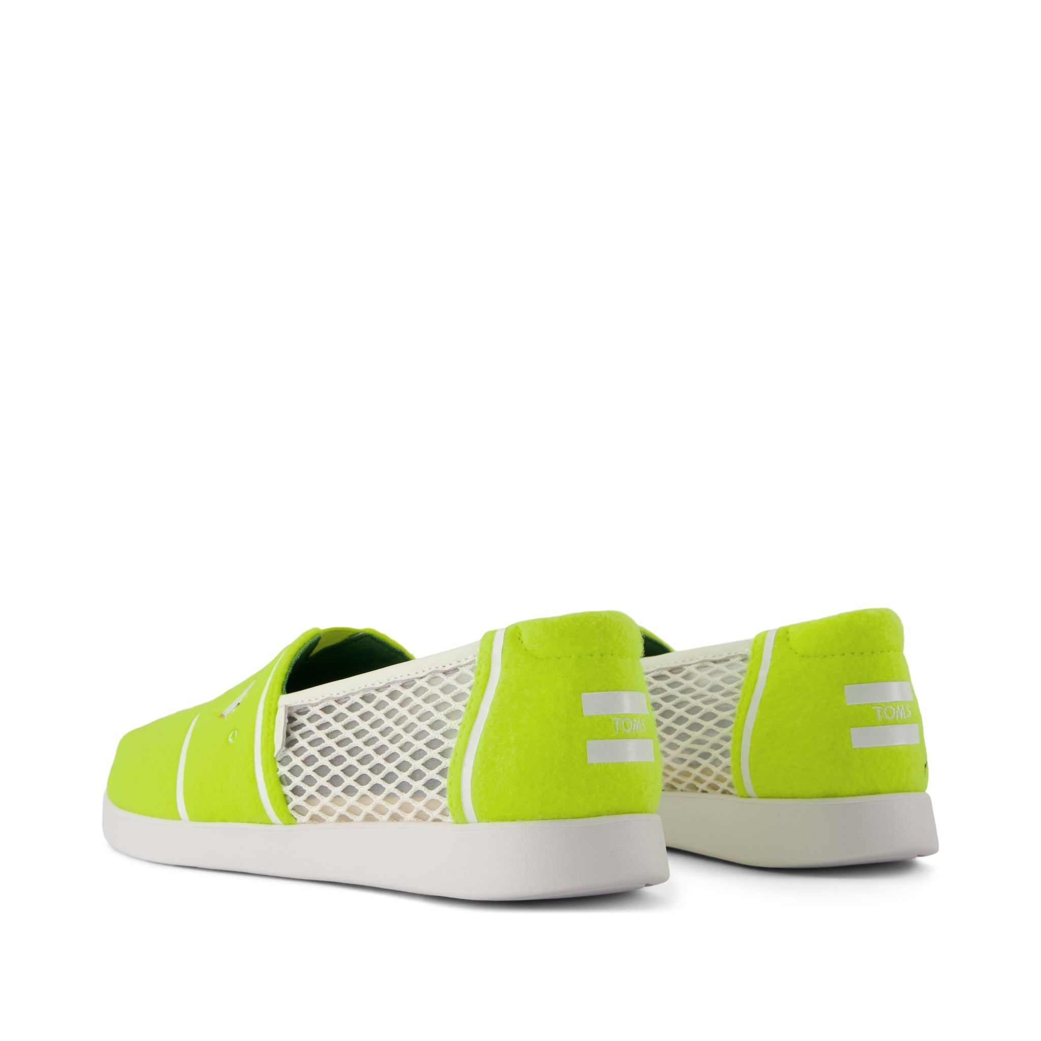Alpargata Plus - Neon Yellow Tennis Felt Back View