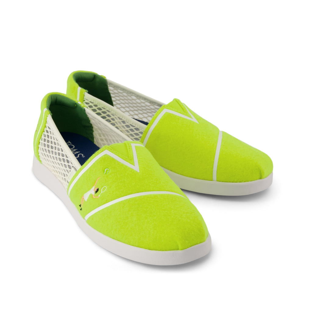 Alpargata Plus - Neon Yellow Tennis Felt Front View