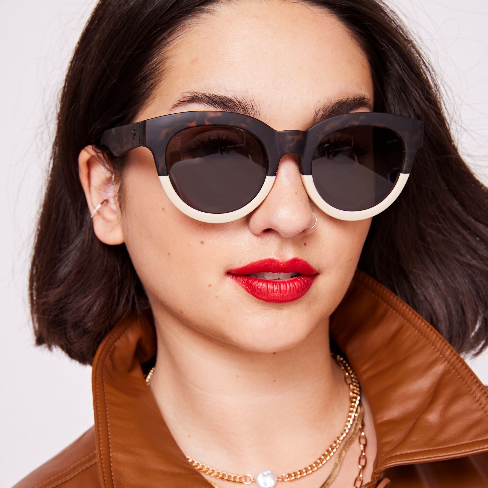 Women's Brown Tortoise Print Florentin Traveler Sunglasses – TOMS.com