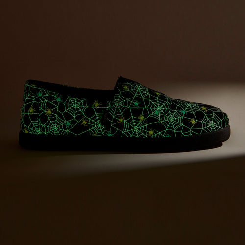 alp fwd spider web glow in the dark mens slip on shoe