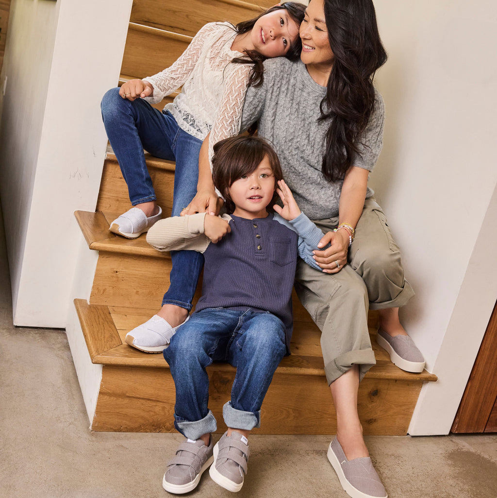 Women's Verona Slip On Shoe and Kids Resident Plus Youth Shoe and Youth Cruz Double Strap Lifestyle Image