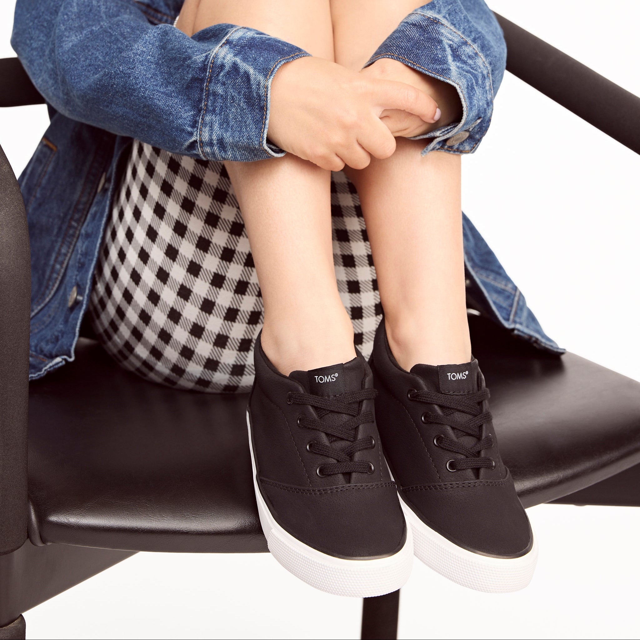 Fenix Mid Black Microsuede Youth Shoe Lifestyle Image