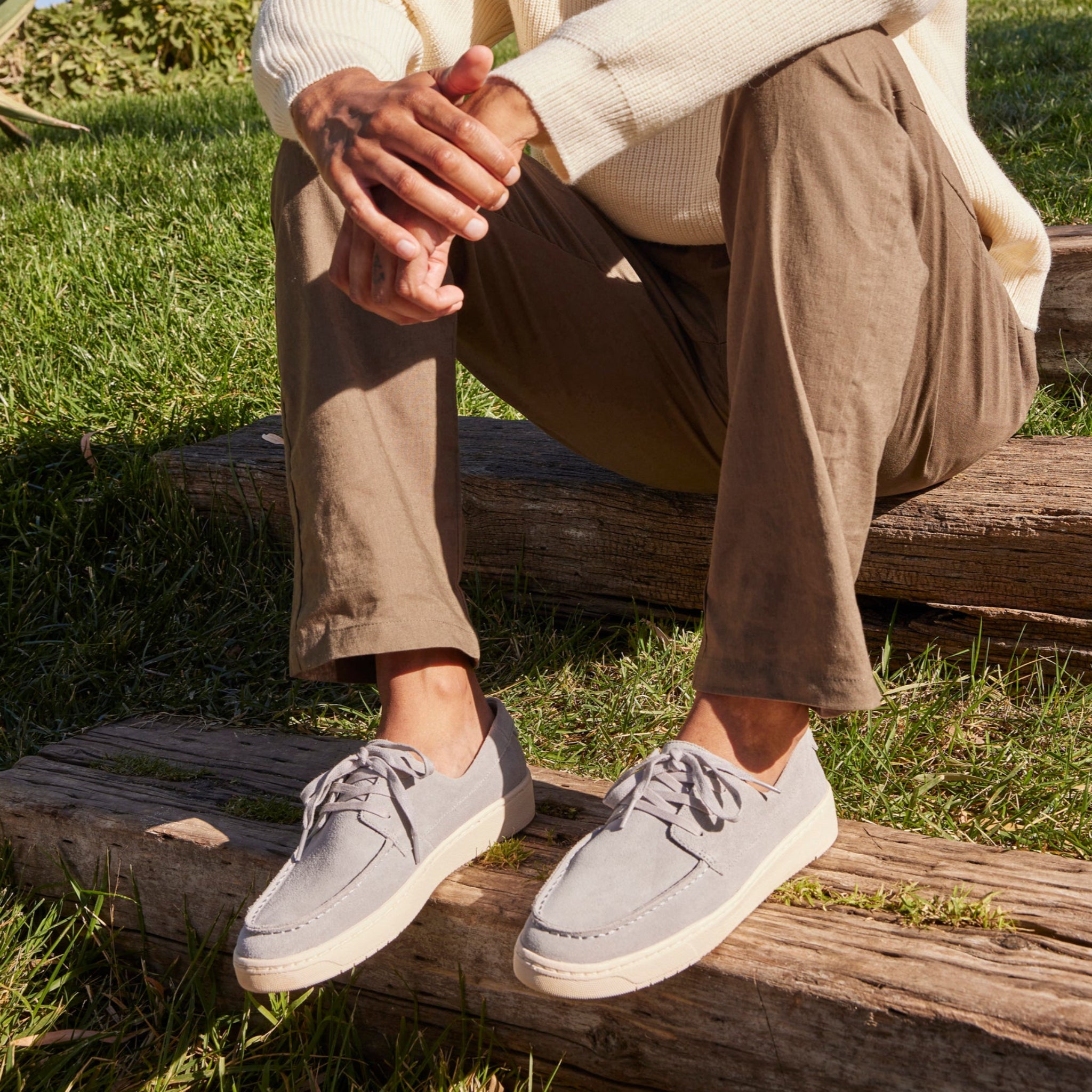 TRVL LITE London Grey Suede Loafer