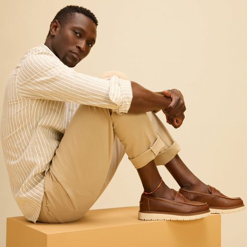 Navi TRVL LITE Havana Loafer Walnut Leather