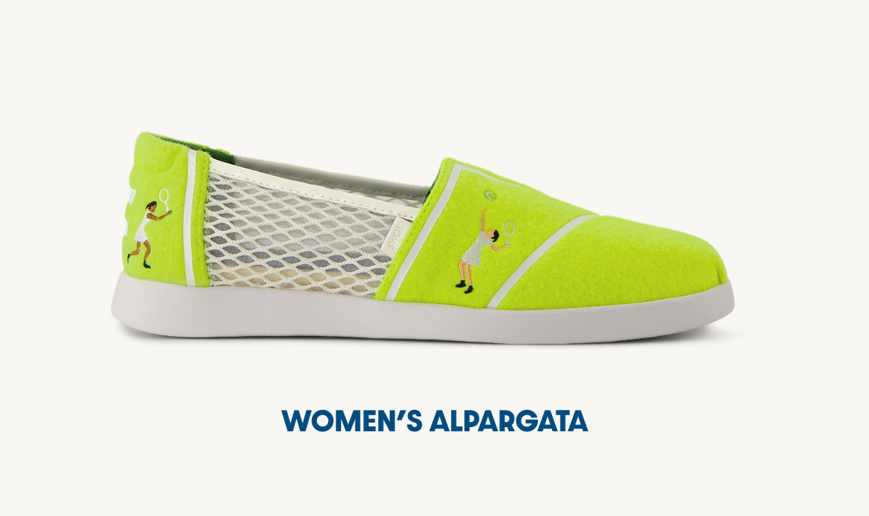 Women's Alpargata Plus in Neon Yellow Tennis Felt