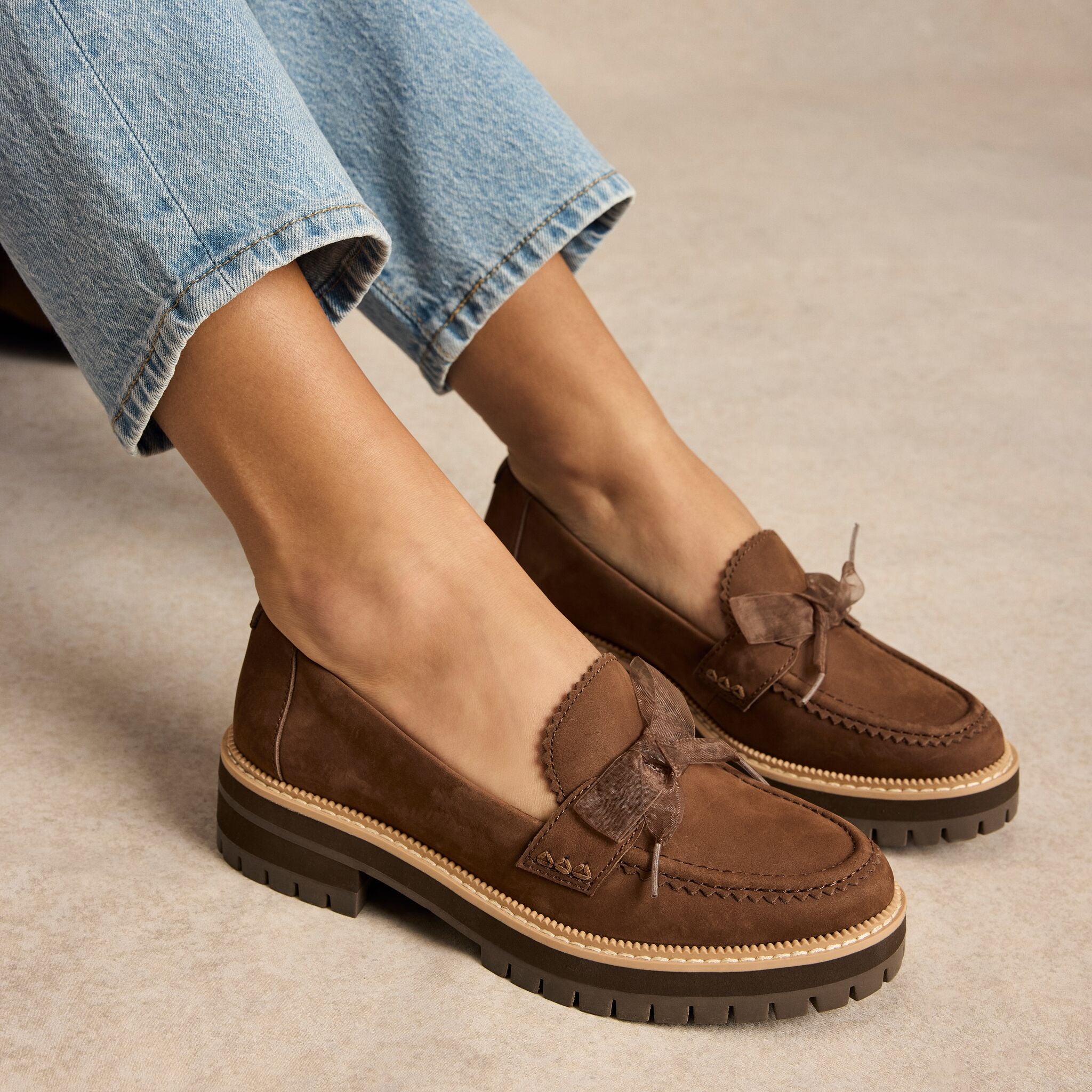 Womens Cara Bow Loafer Hot Cocoa Leather – TOMS.com